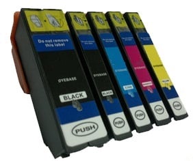 Compatible Epson 33XL High Capacity Ink Cartridges Full Set of 5  - (Black, Photo Black, Cyan, Magenta, Yellow)

